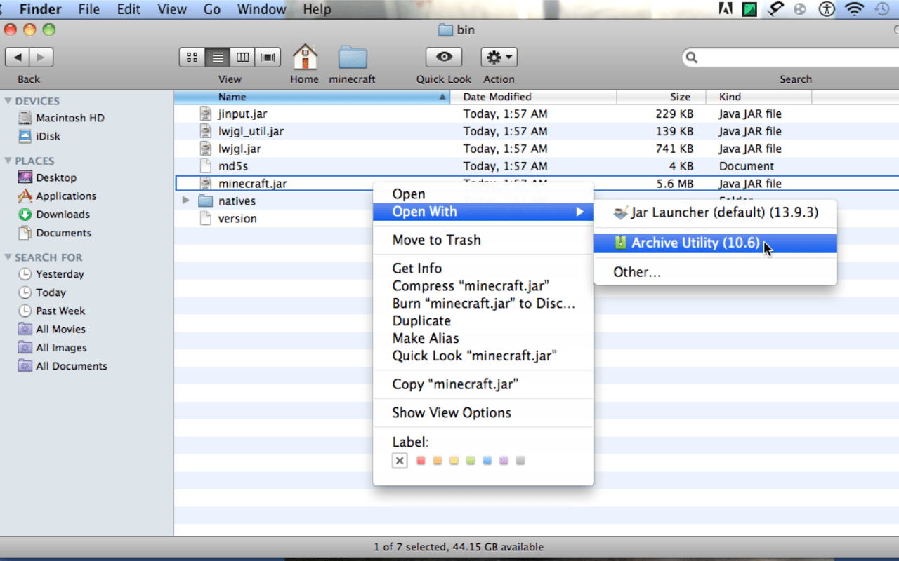 Minecraft Folder Mac 1.5 2